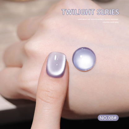 12 Colors 15ml High Density Magnetic Cat Eye UV Nail Gel Set, Large Capacity for Salons