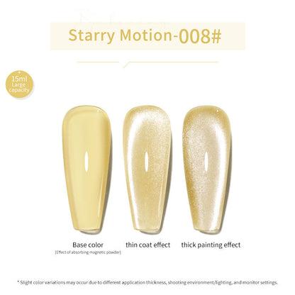 24 Colors 15ml Eco-Friendly Super Sparkling Ice Sand Crystal Cat Eye Nail Gel Set