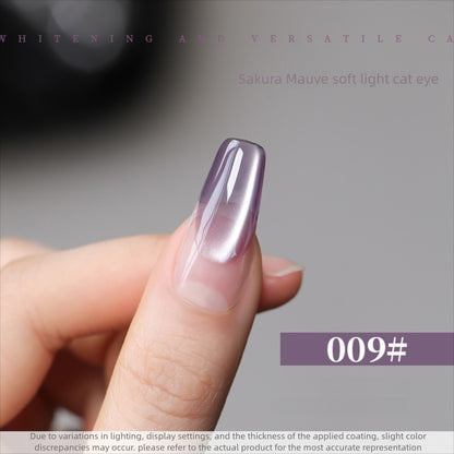10 Colors 15ml Cloud Diamond Sakura Mauve Cat Eye UV Nail Gel, Shiny Long Lasting Salon Grade