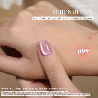 36 Colors Electroplated Porcelain White Glass Beads Phototherapy Nail Polish Cat Eye Gel Nail Polish