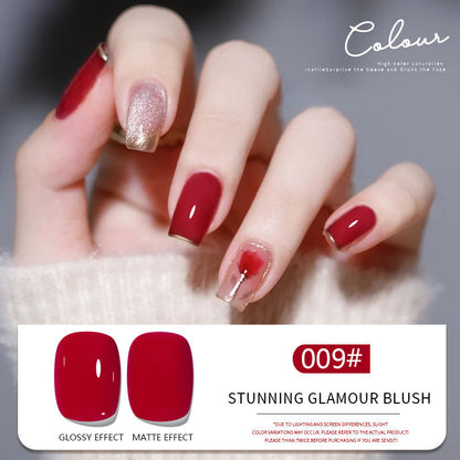 30 Colors Blush Gel Nail Polish Set UV LED Soak Off Nail Gel
