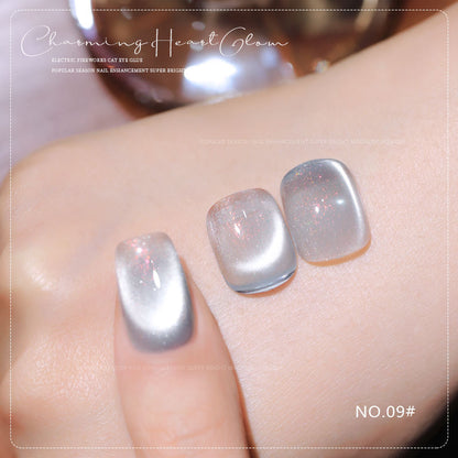 36 Colors Charming Heart Glow Cat Eye Gel Polish Set UV LED Soak