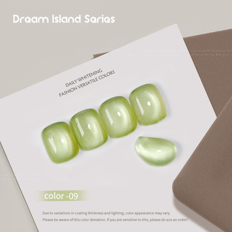 Dream Island 36 Colors Cat Eye Gel Polish Aurora Magnetic Glass Bead Soak Off UV LED Nail Gel