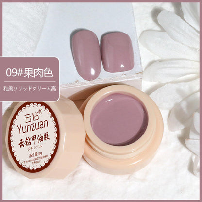 68 Colors 8g Oil Painting No-Wipe Patting Gel, Silk Smooth Natural Gradient Long-Lasting Sponge Nail Gel