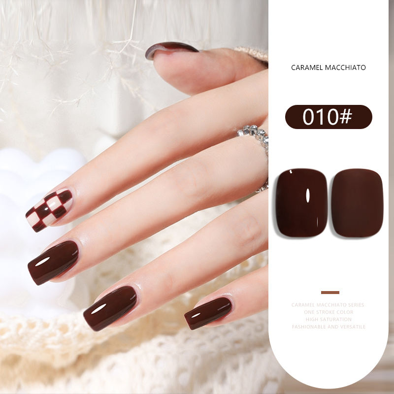 36 Colors Caramel Macchiato Nude Gel Polish Set 15ML Milky Brown UV LED Nail Gel