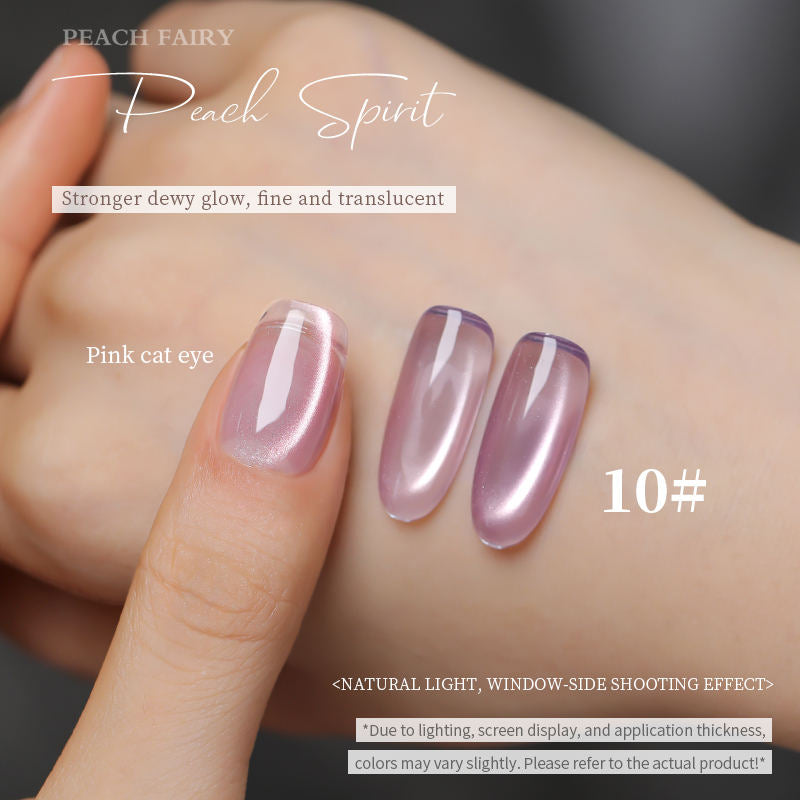 18 Colors 15ml Peach Pearl Jelly Translucent Cat Eye Soak Off UV LED Nail Gel Set
