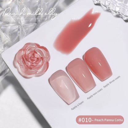 30 Colors  15ML Peach Panna Cotta Long Lasting Soak Off UV LED Nail Gel Polish