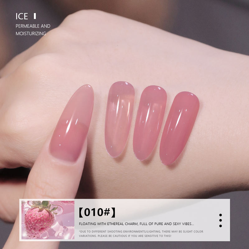 24 Colors Milky Nude Jelly Gel Polish UV LED Soak Off Nail Gel for Salon