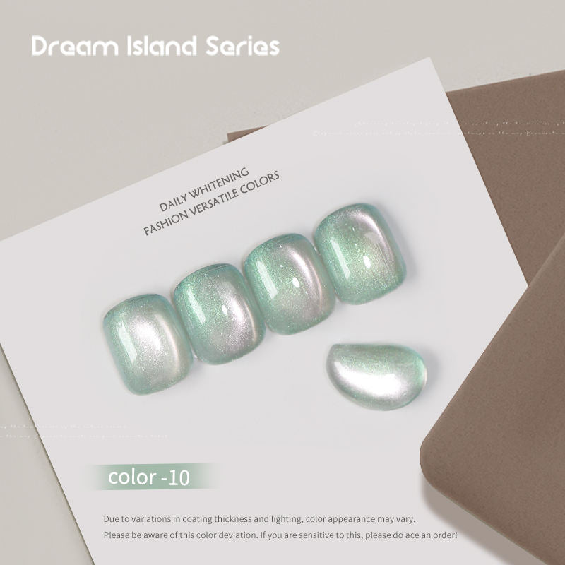 Dream Island 36 Colors Cat Eye Gel Polish Aurora Magnetic Glass Bead Soak Off UV LED Nail Gel