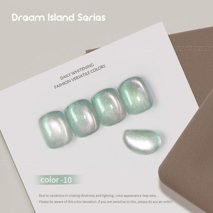 Dream Island 36 Colors Cat Eye Gel Polish Aurora Magnetic Glass Bead Soak Off UV LED Nail Gel