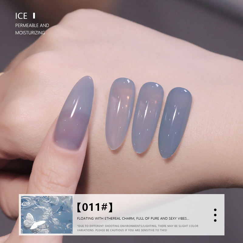 24 Colors Milky Nude Jelly Gel Polish UV LED Soak Off Nail Gel for Salon