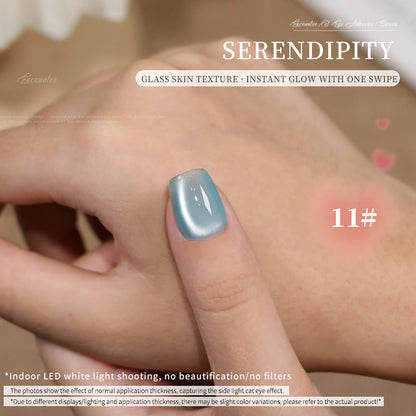 36 Colors Electroplated Porcelain White Glass Beads Phototherapy Nail Polish Cat Eye Gel Nail Polish