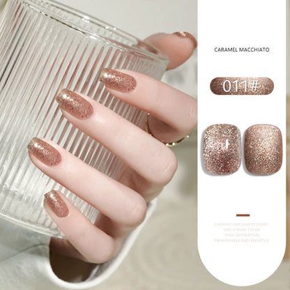 36 Colors Caramel Macchiato Nude Gel Polish Set 15ML Milky Brown UV LED Nail Gel