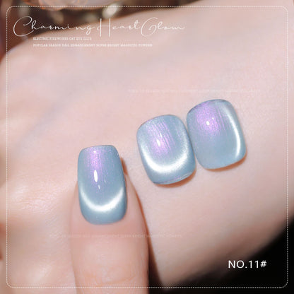 36 Colors Charming Heart Glow Cat Eye Gel Polish Set UV LED Soak