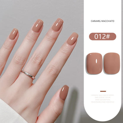 36 Colors Caramel Macchiato Nude Gel Polish Set 15ML Milky Brown UV LED Nail Gel