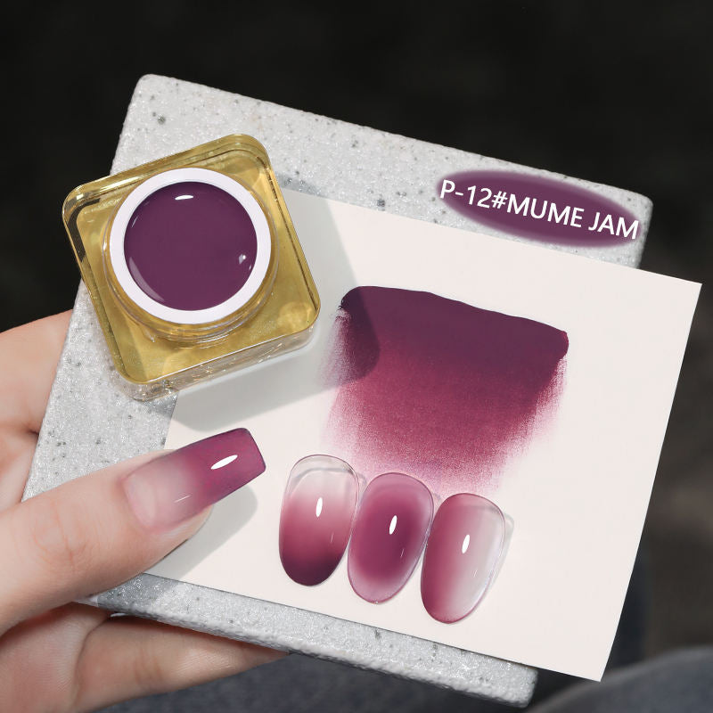 High Saturation Natural Blending Gradient Blusher UV Nail Gel Set