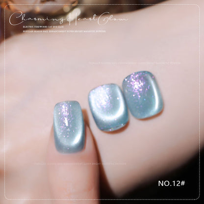 36 Colors Charming Heart Glow Cat Eye Gel Polish Set UV LED Soak
