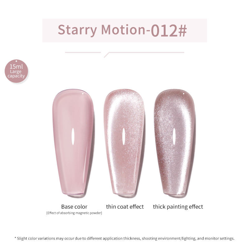24 Colors 15ml Eco-Friendly Super Sparkling Ice Sand Crystal Cat Eye Nail Gel Set
