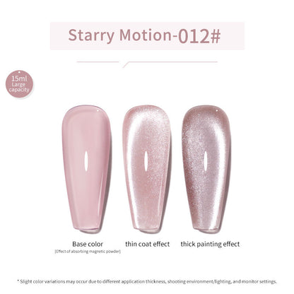 24 Colors 15ml Eco-Friendly Super Sparkling Ice Sand Crystal Cat Eye Nail Gel Set