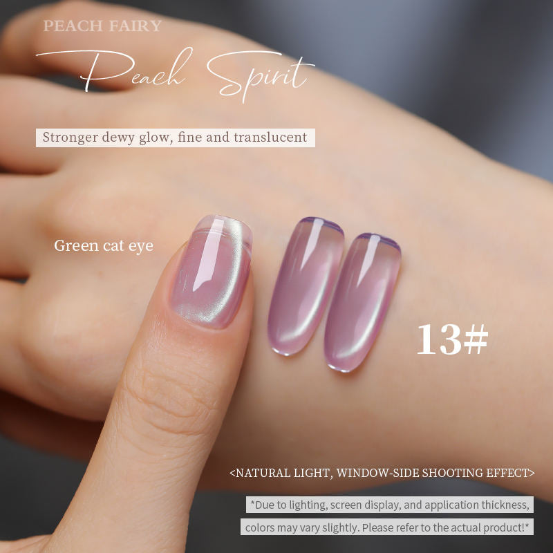 18 Colors 15ml Peach Pearl Jelly Translucent Cat Eye Soak Off UV LED Nail Gel Set