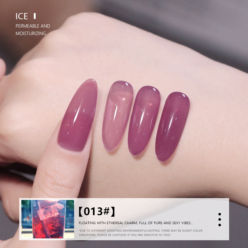 24 Colors Milky Nude Jelly Gel Polish UV LED Soak Off Nail Gel for Salon