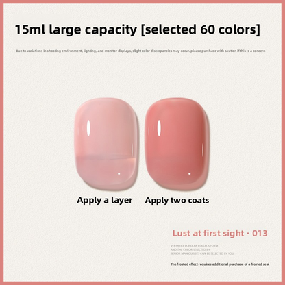 60 Color 15ML Skin Brightening Sparkling UV Nail Gel, Salon Exclusive