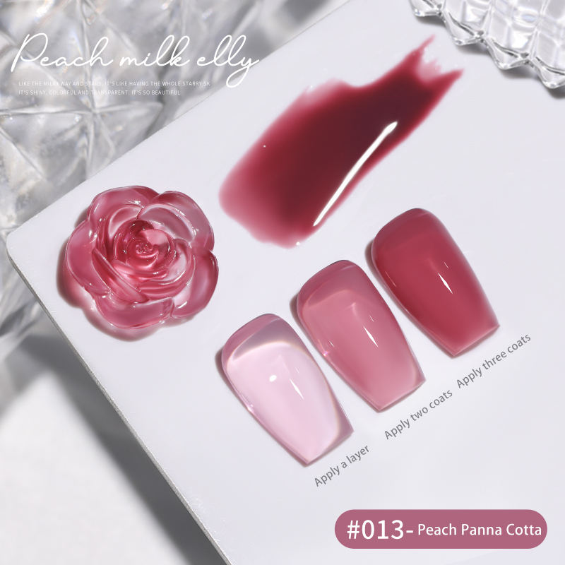 30 Colors  15ML Peach Panna Cotta Long Lasting Soak Off UV LED Nail Gel Polish