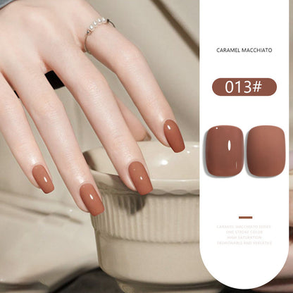 36 Colors Caramel Macchiato Nude Gel Polish Set 15ML Milky Brown UV LED Nail Gel