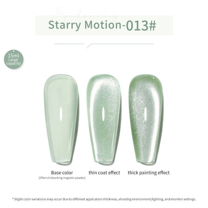 24 Colors 15ml Eco-Friendly Super Sparkling Ice Sand Crystal Cat Eye Nail Gel Set