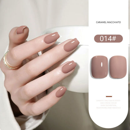 36 Colors Caramel Macchiato Nude Gel Polish Set 15ML Milky Brown UV LED Nail Gel