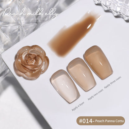 30 Colors  15ML Peach Panna Cotta Long Lasting Soak Off UV LED Nail Gel Polish