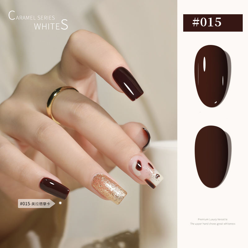 30 Colors  15ML Maillard Caramel Mocha Soak Off UV LED Nail Gel, Early Autumn Trend Color