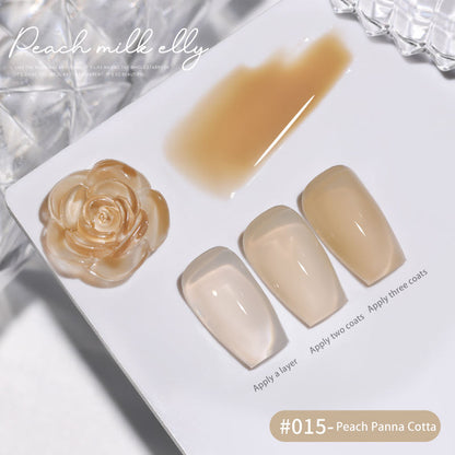 30 Colors  15ML Peach Panna Cotta Long Lasting Soak Off UV LED Nail Gel Polish