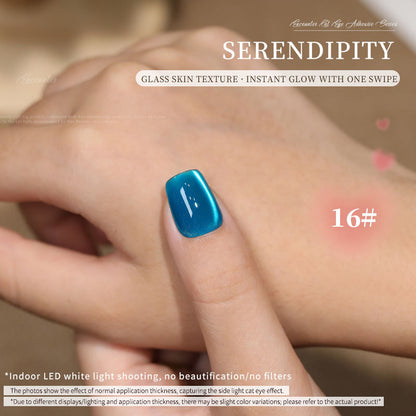 36 Colors Electroplated Porcelain White Glass Beads Phototherapy Nail Polish Cat Eye Gel Nail Polish