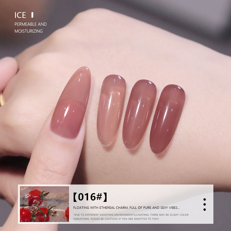 24 Colors Milky Nude Jelly Gel Polish UV LED Soak Off Nail Gel for Salon
