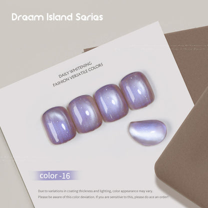 Dream Island 36 Colors Cat Eye Gel Polish Aurora Magnetic Glass Bead Soak Off UV LED Nail Gel