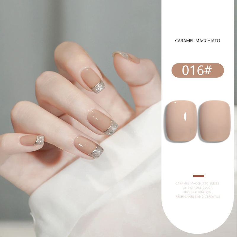 36 Colors Caramel Macchiato Nude Gel Polish Set 15ML Milky Brown UV LED Nail Gel