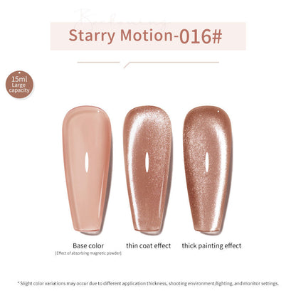 24 Colors 15ml Eco-Friendly Super Sparkling Ice Sand Crystal Cat Eye Nail Gel Set