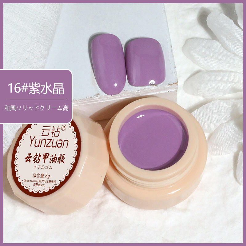 68 Colors 8g Oil Painting No-Wipe Patting Gel, Silk Smooth Natural Gradient Long-Lasting Sponge Nail Gel