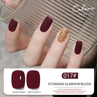 30 Colors Blush Gel Nail Polish Set UV LED Soak Off Nail Gel