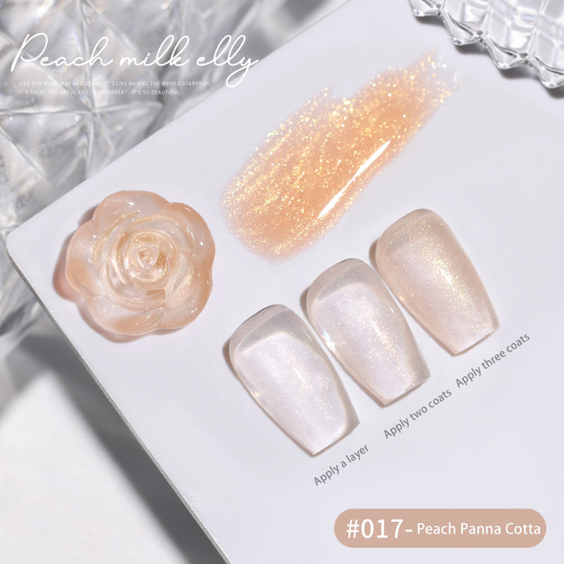 30 Colors  15ML Peach Panna Cotta Long Lasting Soak Off UV LED Nail Gel Polish