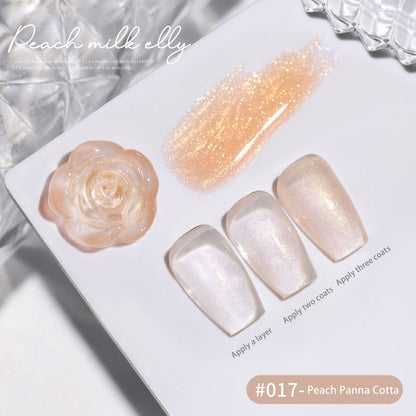30 Colors  15ML Peach Panna Cotta Long Lasting Soak Off UV LED Nail Gel Polish