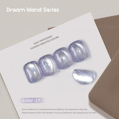 Dream Island 36 Colors Cat Eye Gel Polish Aurora Magnetic Glass Bead Soak Off UV LED Nail Gel