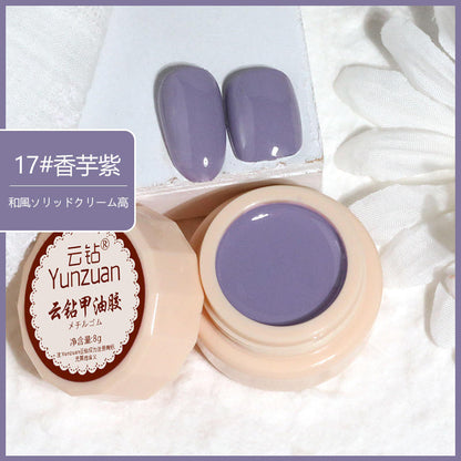 68 Colors 8g Oil Painting No-Wipe Patting Gel, Silk Smooth Natural Gradient Long-Lasting Sponge Nail Gel