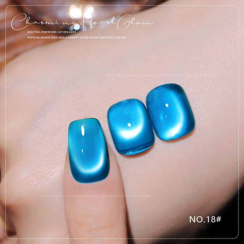 36 Colors Charming Heart Glow Cat Eye Gel Polish Set UV LED Soak