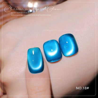 36 Colors Charming Heart Glow Cat Eye Gel Polish Set UV LED Soak