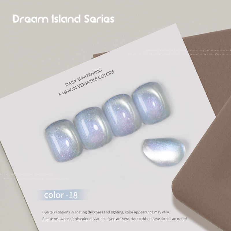 Dream Island 36 Colors Cat Eye Gel Polish Aurora Magnetic Glass Bead Soak Off UV LED Nail Gel
