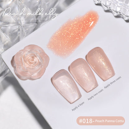 30 Colors  15ML Peach Panna Cotta Long Lasting Soak Off UV LED Nail Gel Polish