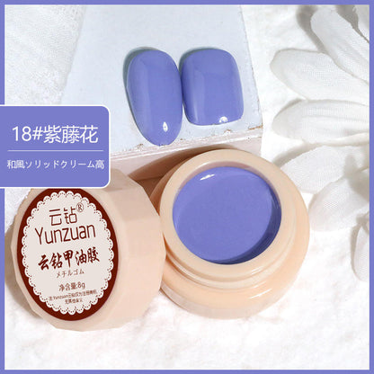 68 Colors 8g Oil Painting No-Wipe Patting Gel, Silk Smooth Natural Gradient Long-Lasting Sponge Nail Gel