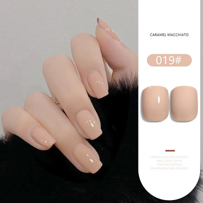 36 Colors Caramel Macchiato Nude Gel Polish Set 15ML Milky Brown UV LED Nail Gel